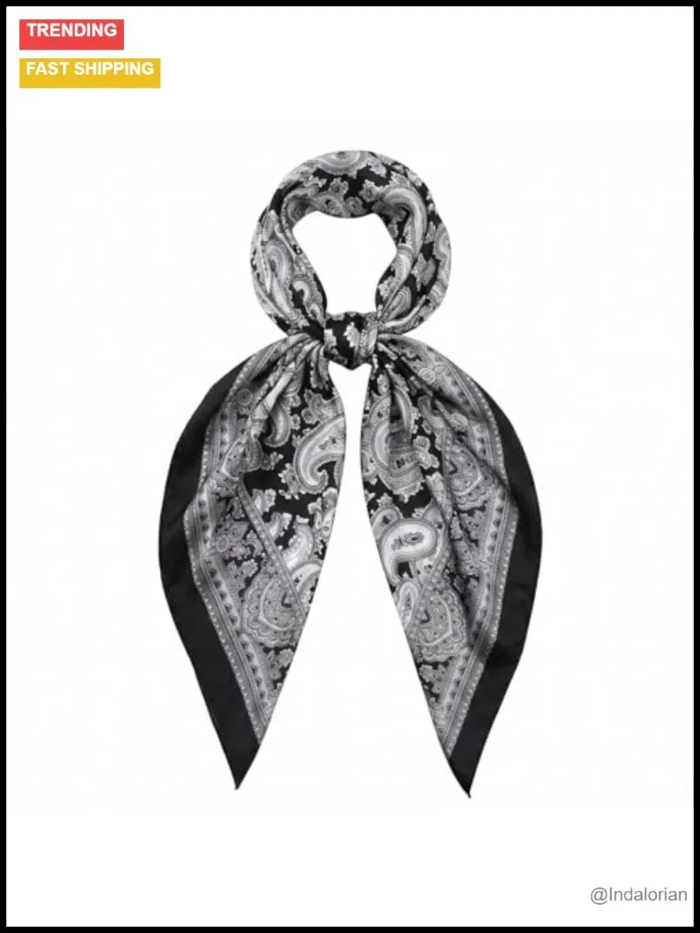 Large Square Silk Head Scarf Satin Bandana Hair Wrap for Women
